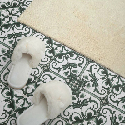 Carreaux pvc Géométrie des carrés végétaux