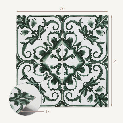 Carreaux pvc Géométrie des carrés végétaux