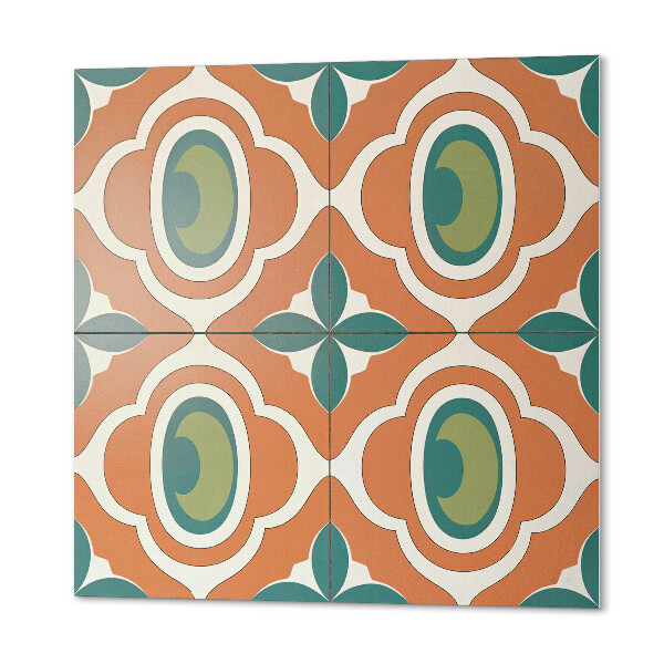 Carreaux vinyle Un motif végétal en forme de mosaïque