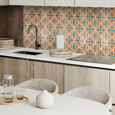 Carreaux vinyle Un motif végétal en forme de mosaïque