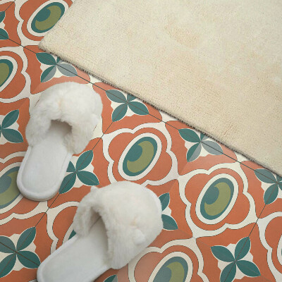 Carreaux vinyle Un motif végétal en forme de mosaïque