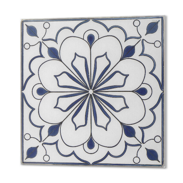 Carreaux vinyle Motif en céramique avec des fleurs