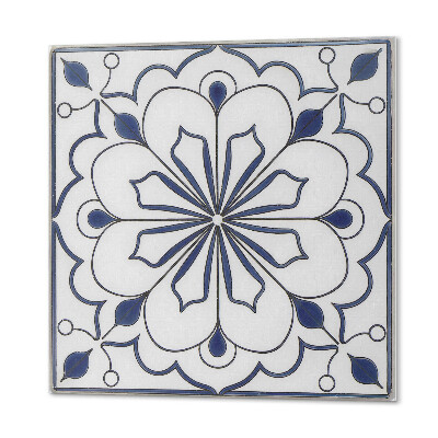 Carreaux vinyle Motif en céramique avec des fleurs