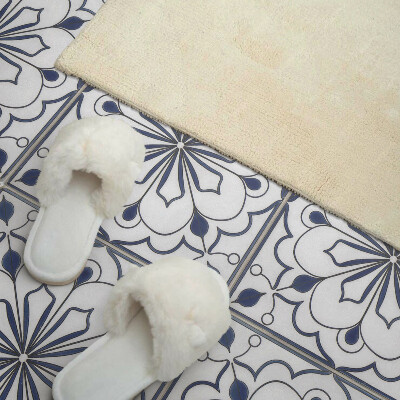 Carreaux vinyle Motif en céramique avec des fleurs