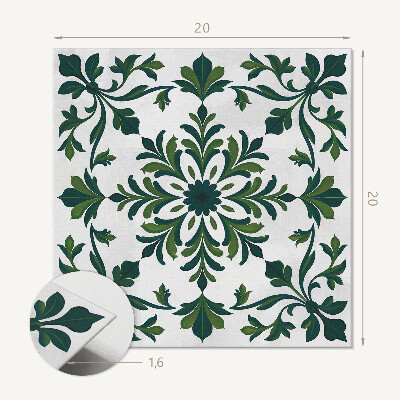 Carreaux vinyle Ornements à motif végétal