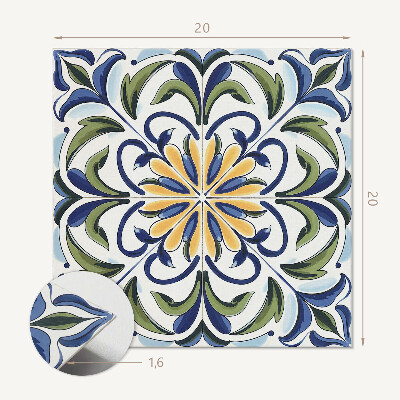 Carreaux pvc Conception florale dans une composition végétale