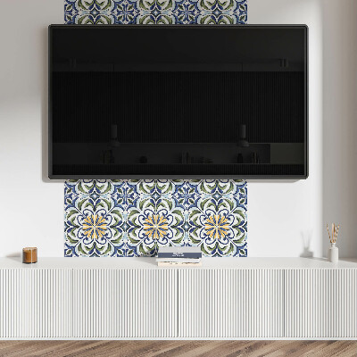 Carreaux pvc Conception florale dans une composition végétale