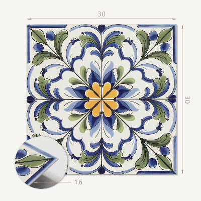 Carreaux vinyle Décorations en céramique avec un accent floral