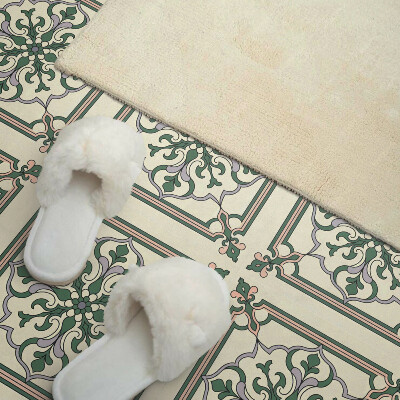 Carreaux de vinyle auto-adhésifs Ornements à motifs floraux