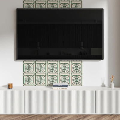 Carreaux de vinyle auto-adhésifs Ornements à motifs floraux