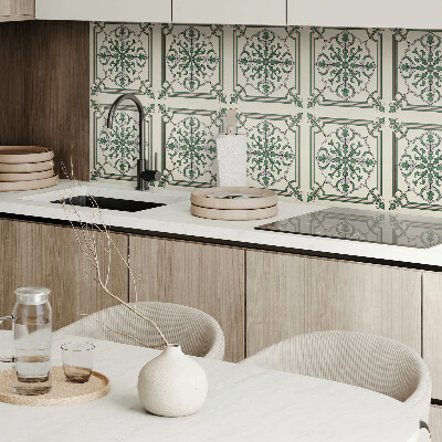 Carreaux de vinyle auto-adhésifs Ornements à motifs floraux