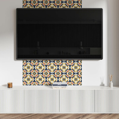 Carreaux vinyle Géométrie dans un style floral