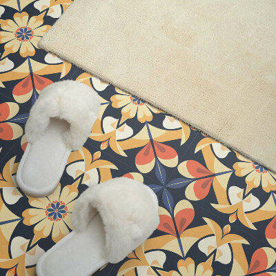 Carreaux de vinyle auto-adhésifs Mandala aux accents floraux