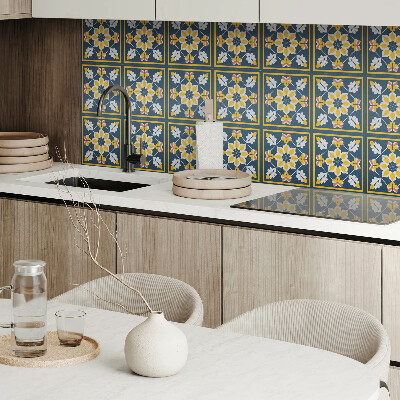 Carreaux vinyle Motif floral symétrique