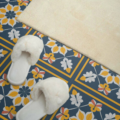 Carreaux vinyle Motif floral symétrique