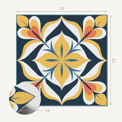 Carreaux vinyle Motif végétal moderne