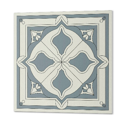 Carreaux de vinyle auto-adhésifs Motif floral sur carrelage