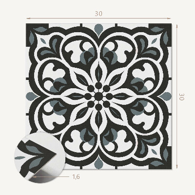 Carreaux vinyle Ornements de style floral