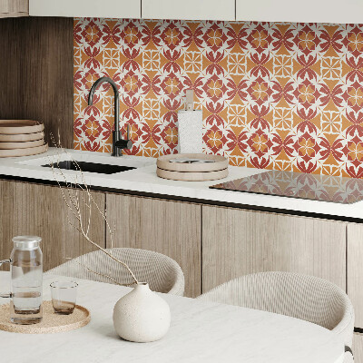 Carreaux de vinyle auto-adhésifs Compositions végétales symétriques