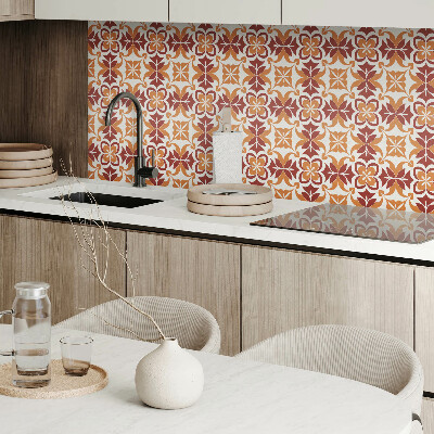 Carreaux pvc Un motif végétal avec des accents feuillus