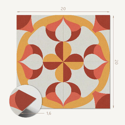 Carreaux vinyle Composition abstraite de formes
