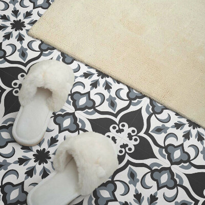 Carreaux de vinyle auto-adhésifs Motif floral ornemental