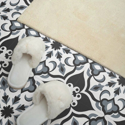 Carreaux de vinyle auto-adhésifs Motif floral ornemental