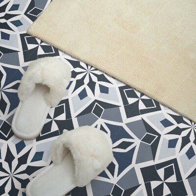 Carreaux vinyle Un motif floral géométrique