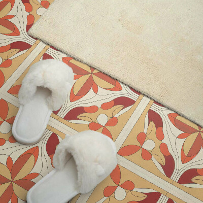 Carreaux vinyle Un motif floral moderne dans une version abstraite