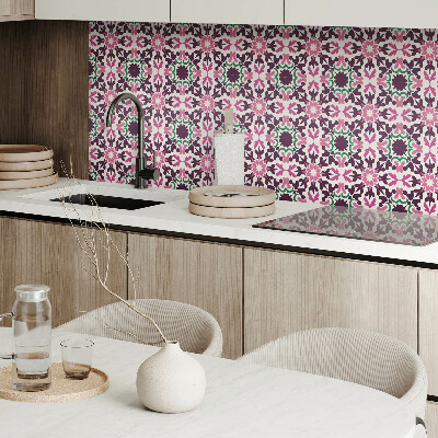 Carreaux vinyle Motif végétal en symétrie harmonieuse