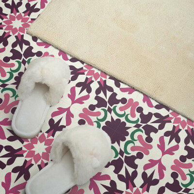 Carreaux vinyle Motif végétal en symétrie harmonieuse