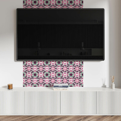 Carreaux vinyle Motif végétal en symétrie harmonieuse