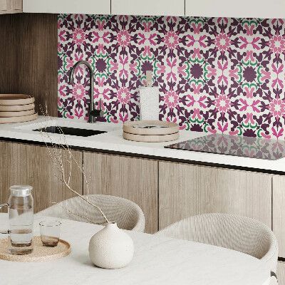 Carreaux vinyle Motif végétal en symétrie harmonieuse