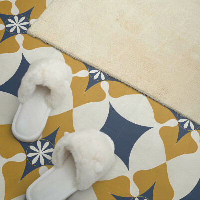 Carreaux pvc Motif floral symétrique dans des tons pastel