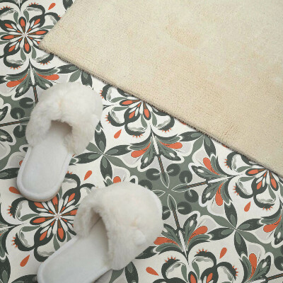 Carreaux vinyle Motif floral avec des accents feuillus