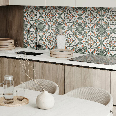 Carreaux vinyle Motif floral avec des accents feuillus