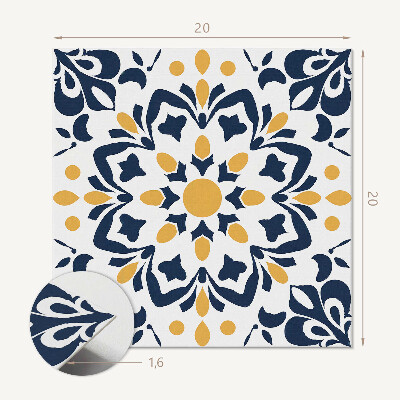 Carreaux pvc Mandala avec un motif de fleur