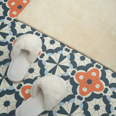 Carreaux vinyle Motif floral sur les carreaux