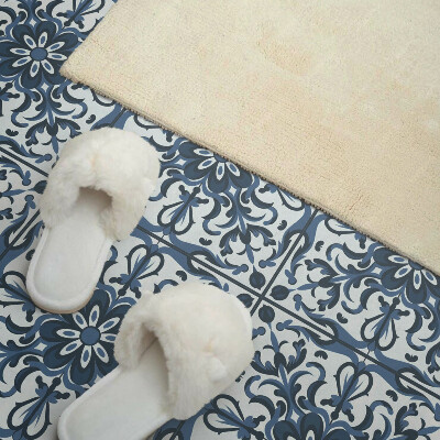 Carreaux pvc Fleurs ornementales dans un style artistique