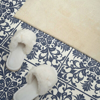 Carreaux vinyle Motif végétal avec feuilles et fleurs