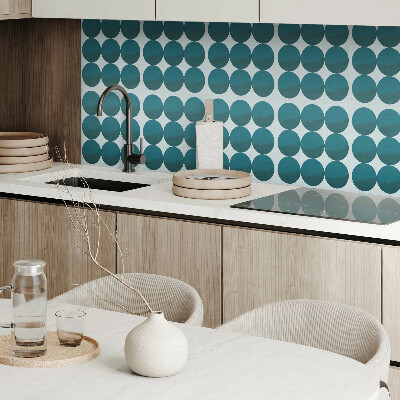 Carreaux vinyle Motifs circulaires dans une grille géométrique