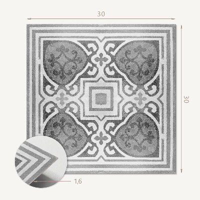 Carreaux pvc Motif symétrique avec détails décoratifs