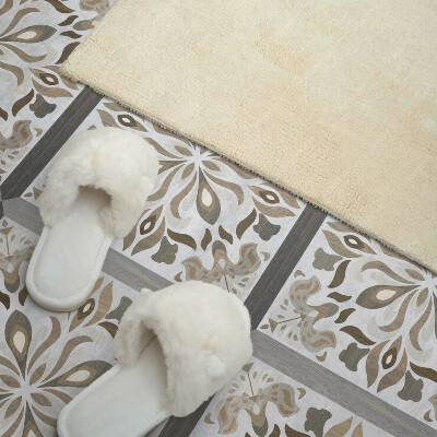 Carreaux pvc Motif floral symétrique