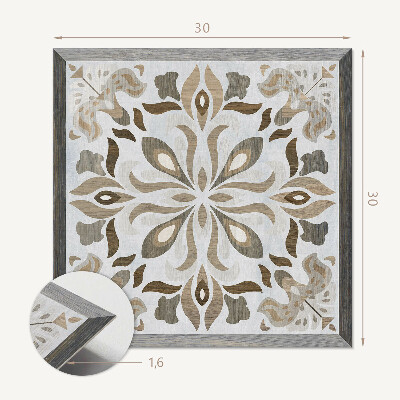 Carreaux pvc Motif floral symétrique