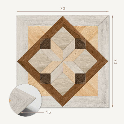 Carreaux vinyle Motif géométrique de forme carrée