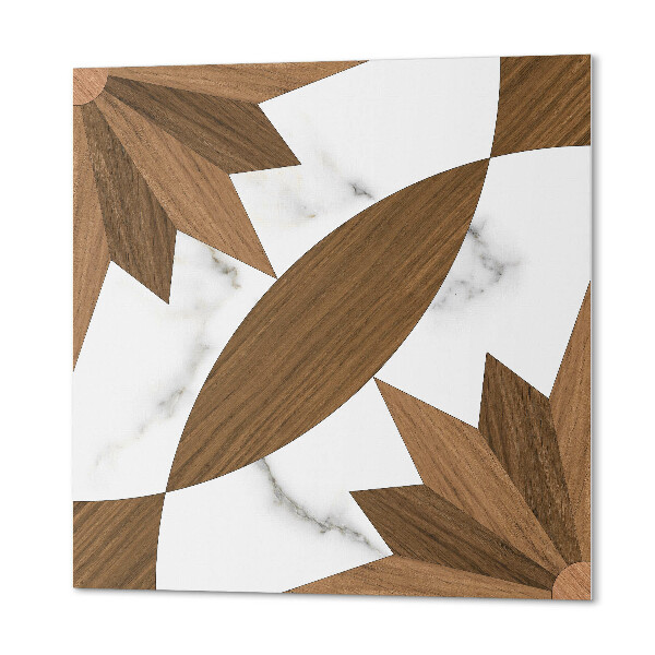 Carreaux de vinyle auto-adhésifs Motifs en bois de style géométrique