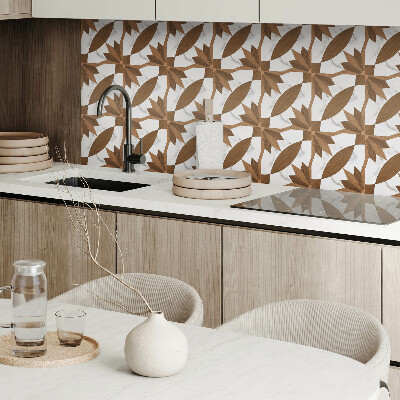 Carreaux de vinyle auto-adhésifs Motifs en bois de style géométrique