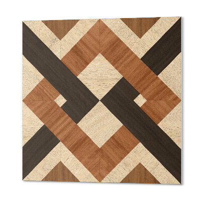 Carreaux vinyle Formes en bois en géométrie