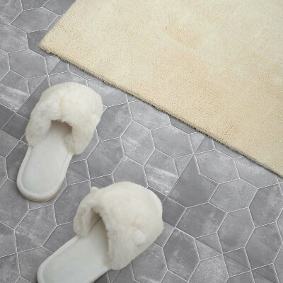 Carreaux de vinyle auto-adhésifs Motif hexagonal en mosaïque dans un style moderne