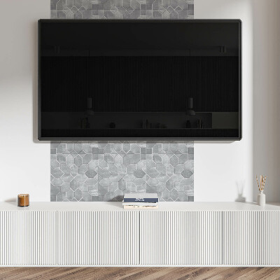 Carreaux de vinyle auto-adhésifs Motif hexagonal en mosaïque dans un style moderne